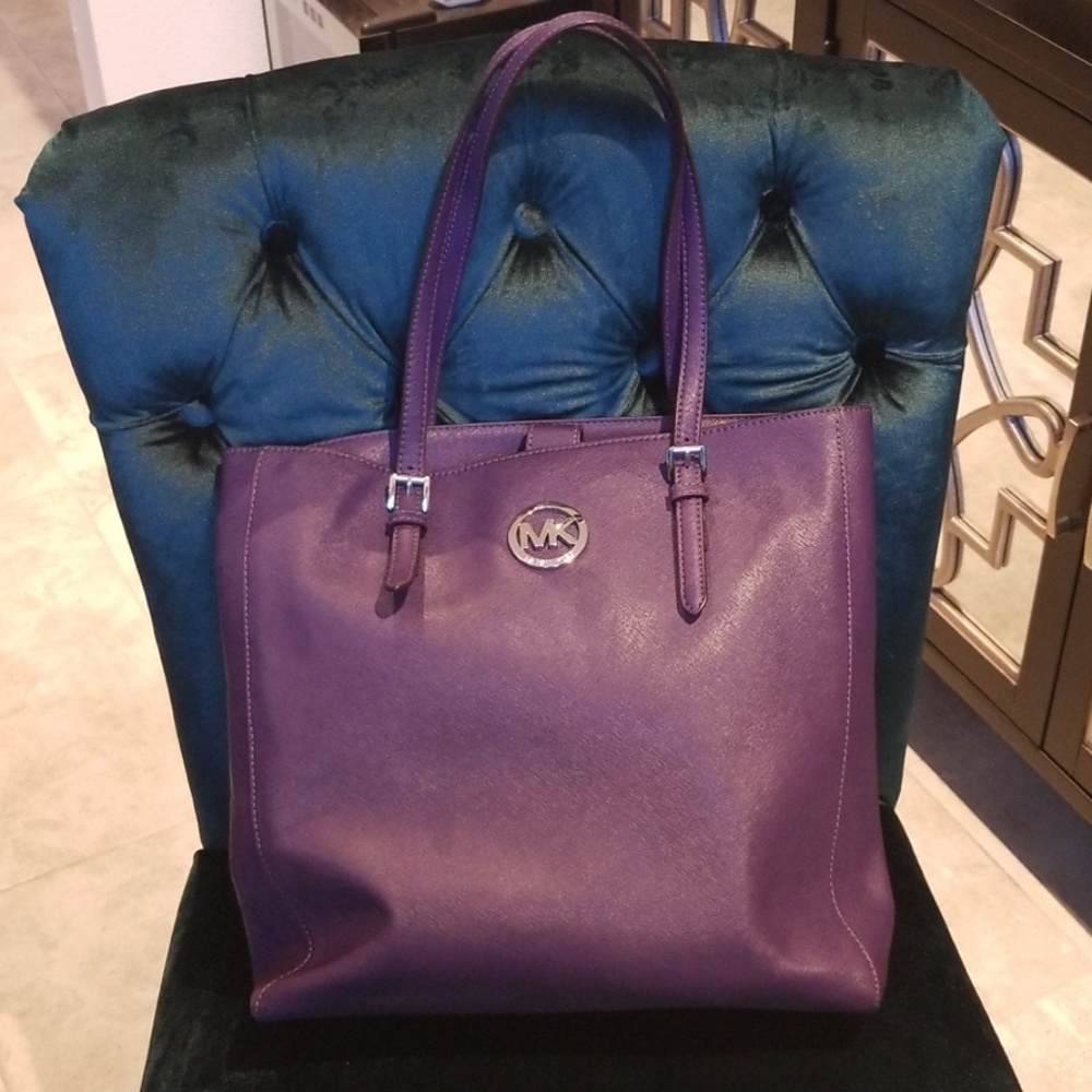 Purple Michael Kors tote